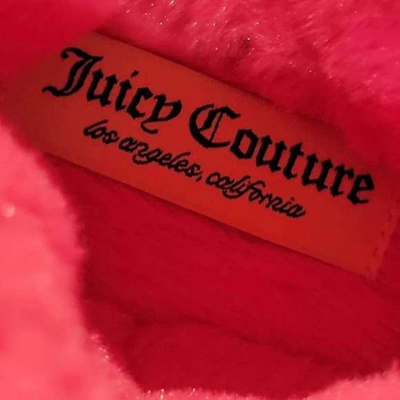 JUICY COUTURE Klash Faux Fur Lined PVC Shell Boots Hot Pink Sz 10 - Picture 8 of 10
